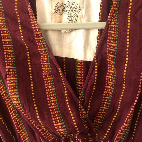 Ace & Jig Burgundy Dani Dress - Picture 4 of 5